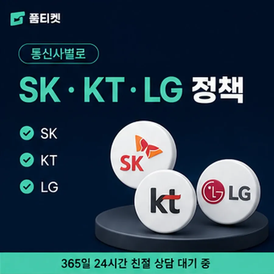 품티켓 휴대폰 회선의 소액결제미납정책 고지와 안내 순서 안내 이미지